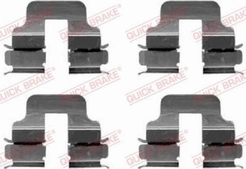 OJD Quick Brake 109-1247 - Комплектуючі, колодки дискового гальма autozip.com.ua