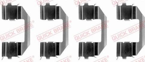 OJD Quick Brake 109-1258 - Комплектуючі, колодки дискового гальма autozip.com.ua