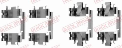 OJD Quick Brake 109-1257 - Комплектуючі, колодки дискового гальма autozip.com.ua