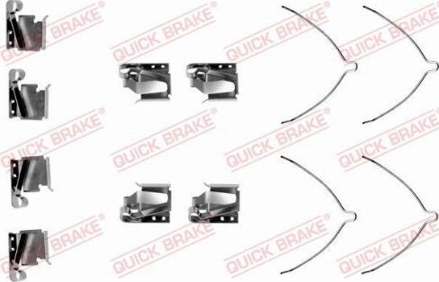 OJD Quick Brake 109-1269 - Комплектуючі, колодки дискового гальма autozip.com.ua