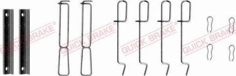QUICK BRAKE 1091265 - Комплектуючі, колодки дискового гальма autozip.com.ua