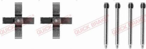 OJD Quick Brake 1091266 - Комплектуючі, колодки дискового гальма autozip.com.ua