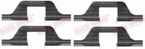OJD Quick Brake 1091263 - Комплектуючі, колодки дискового гальма autozip.com.ua