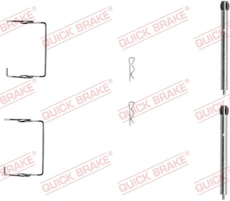 OJD Quick Brake 1091267 - Комплектуючі, колодки дискового гальма autozip.com.ua