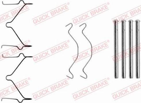 QUICK BRAKE 1091209 - Комплектуючі, колодки дискового гальма autozip.com.ua