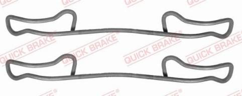 OJD Quick Brake 1091200 - Комплектуючі, колодки дискового гальма autozip.com.ua