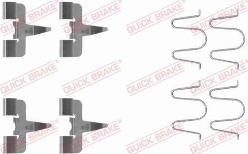 OJD Quick Brake 109-1207 - Комплектуючі, колодки дискового гальма autozip.com.ua
