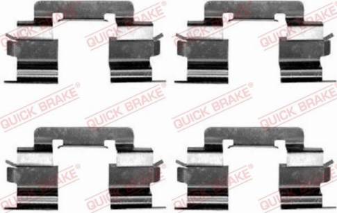 QUICK BRAKE 1091216 - Комплектуючі, колодки дискового гальма autozip.com.ua