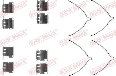 OJD Quick Brake 109-1289 - Комплектуючі, колодки дискового гальма autozip.com.ua