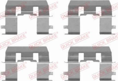 OJD Quick Brake 109-1281 - Комплектуючі, колодки дискового гальма autozip.com.ua