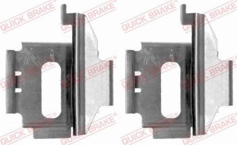 OJD Quick Brake 1091282 - Комплектуючі, колодки дискового гальма autozip.com.ua