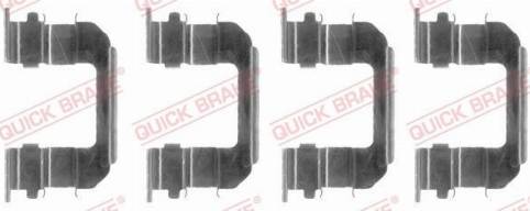 OJD Quick Brake 109-1287 - Комплектуючі, колодки дискового гальма autozip.com.ua