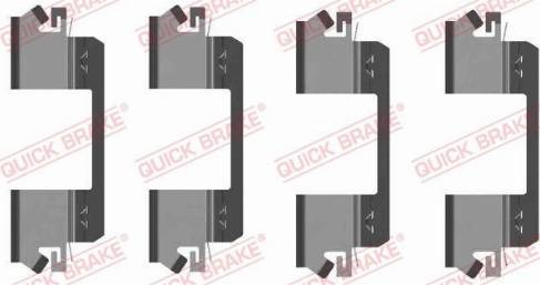 OJD Quick Brake 1091234 - Комплектуючі, колодки дискового гальма autozip.com.ua