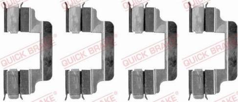 QUICK BRAKE 1091230 - Комплектуючі, колодки дискового гальма autozip.com.ua