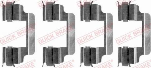 OJD Quick Brake 109-1231 - Комплектуючі, колодки дискового гальма autozip.com.ua