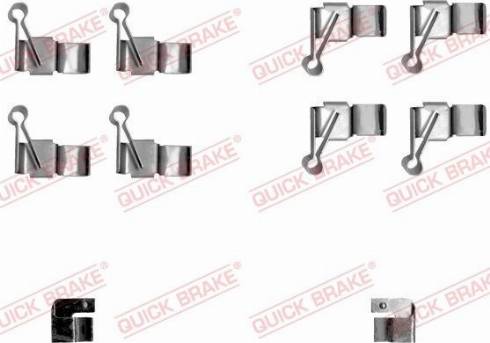 QUICK BRAKE 1091238 - Комплектуючі, колодки дискового гальма autozip.com.ua