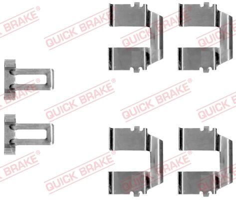 OJD Quick Brake 109-1233 - Комплектуючі, колодки дискового гальма autozip.com.ua