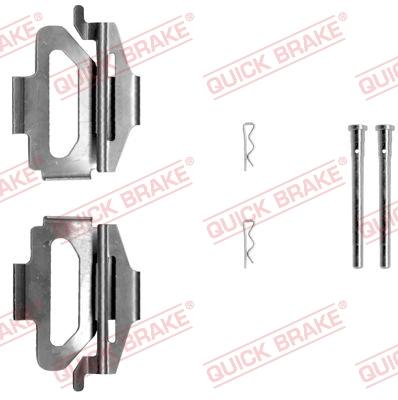 OJD Quick Brake 109-1225 - Комплектуючі, колодки дискового гальма autozip.com.ua