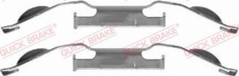 QUICK BRAKE 109-1221 - Комплектуючі, колодки дискового гальма autozip.com.ua