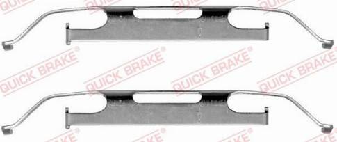 QUICK BRAKE 1091223 - Комплектуючі, колодки дискового гальма autozip.com.ua
