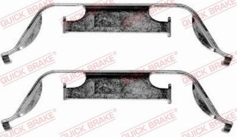 QUICK BRAKE 1091222 - Комплектуючі, колодки дискового гальма autozip.com.ua