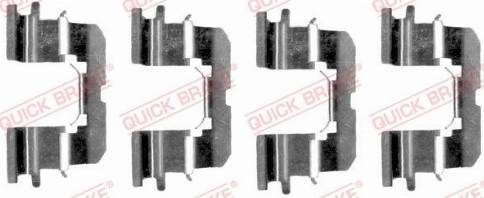 QUICK BRAKE 1091227 - Комплектуючі, колодки дискового гальма autozip.com.ua