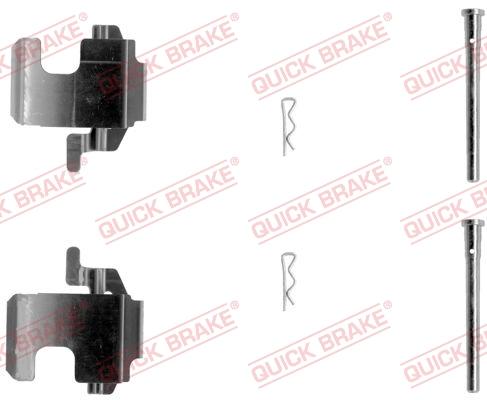 QUICK BRAKE 1091273 - Комплектуючі, колодки дискового гальма autozip.com.ua