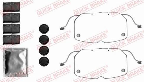 OJD Quick Brake 1091792 - Комплектуючі, колодки дискового гальма autozip.com.ua