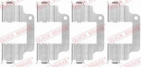 QUICK BRAKE 1091740 - Комплектуючі, колодки дискового гальма autozip.com.ua