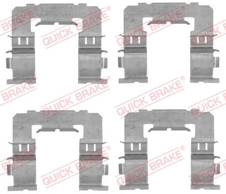 OJD Quick Brake 109-1742 - Комплектуючі, колодки дискового гальма autozip.com.ua