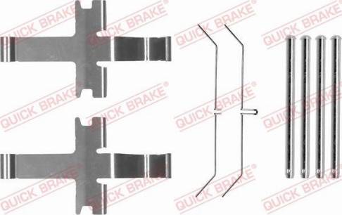 QUICK BRAKE 1091752 - Комплектуючі, колодки дискового гальма autozip.com.ua