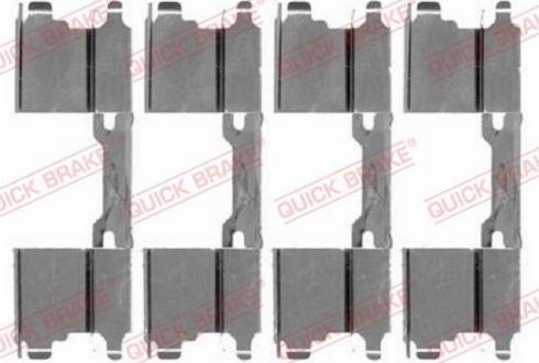 QUICK BRAKE 1091762 - Комплектуючі, колодки дискового гальма autozip.com.ua