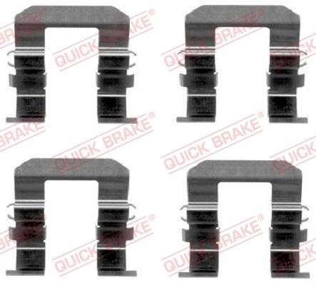 QUICK BRAKE 1091704 - Комплектуючі, колодки дискового гальма autozip.com.ua