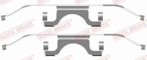 QUICK BRAKE 1091702 - Комплектуючі, колодки дискового гальма autozip.com.ua