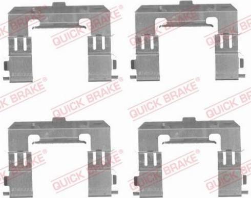 OJD Quick Brake 1091715 - Комплектуючі, колодки дискового гальма autozip.com.ua