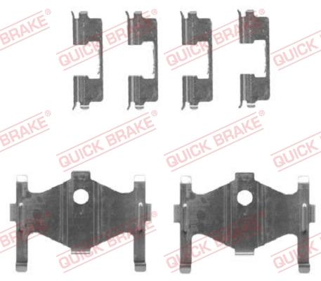 OJD Quick Brake 1091710 - Комплектуючі, колодки дискового гальма autozip.com.ua