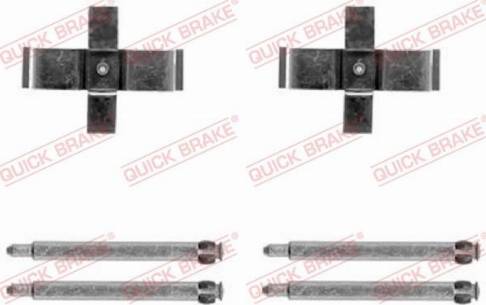 QUICK BRAKE 1091713 - Комплектуючі, колодки дискового гальма autozip.com.ua