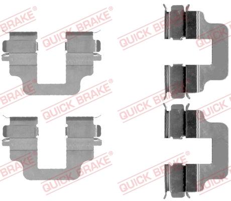 OJD Quick Brake 109-1712 - Комплектуючі, колодки дискового гальма autozip.com.ua