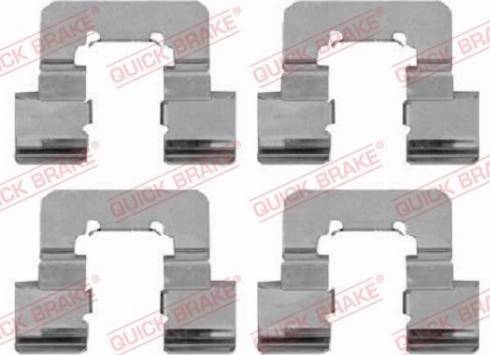QUICK BRAKE 1091781 - Комплектуючі, колодки дискового гальма autozip.com.ua