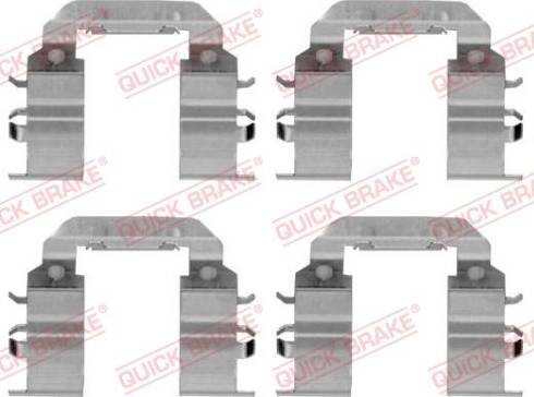 QUICK BRAKE 1091782 - Комплектуючі, колодки дискового гальма autozip.com.ua