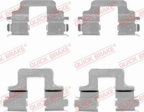 QUICK BRAKE 1091731 - Комплектуючі, колодки дискового гальма autozip.com.ua