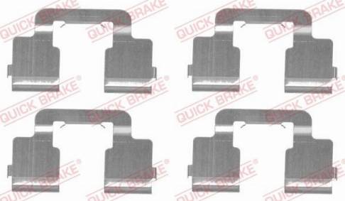 OJD Quick Brake 109-1733 - Комплектуючі, колодки дискового гальма autozip.com.ua