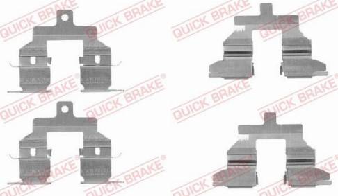 OJD Quick Brake 1091737 - Комплектуючі, колодки дискового гальма autozip.com.ua