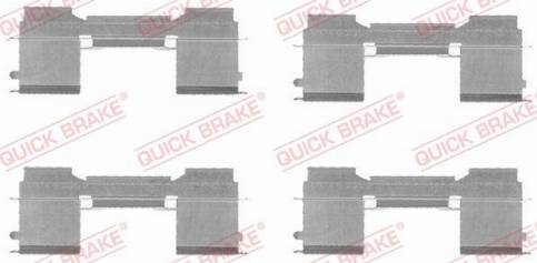 OJD Quick Brake 1091729 - Комплектуючі, колодки дискового гальма autozip.com.ua