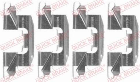 OJD Quick Brake 109-1720 - Комплектуючі, колодки дискового гальма autozip.com.ua