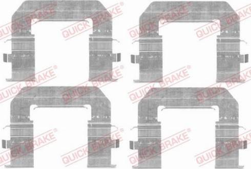 OJD Quick Brake 1091776 - Комплектуючі, колодки дискового гальма autozip.com.ua