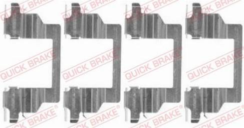 QUICK BRAKE 1091778 - Комплектуючі, колодки дискового гальма autozip.com.ua
