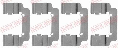 OJD Quick Brake 1091777 - Комплектуючі, колодки дискового гальма autozip.com.ua