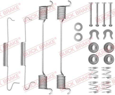 OJD Quick Brake 105-0525 - Комплектуючі, барабанний гальмівний механізм autozip.com.ua