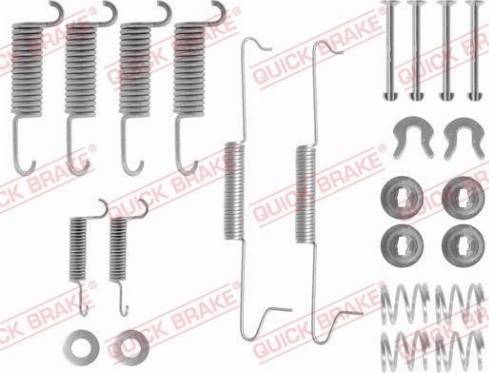 OJD Quick Brake 105-0526 - Комплектуючі, барабанний гальмівний механізм autozip.com.ua